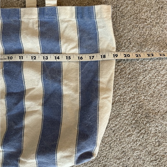 Blue & White Striped Bonjour Tote - Picture 6 of 7